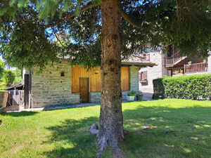 La Salle Les Champ:Chalet da ristrutturare: giardino
