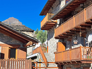 Morgex rustico: terrazza balconi giardino: esterni