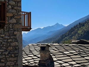 Morgex rustico: terrazza balconi giardino: vista