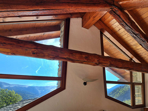 Morgex rustico: terrazza balconi giardino: soggiorno
