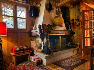 La Salle,:chalet nel bosco: soggiorno