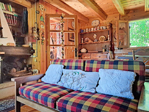 La Salle,:chalet nel bosco: soggiorno