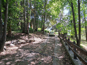 La Salle,:chalet nel bosco: accesso