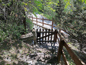 La Salle,:chalet nel bosco: accesso